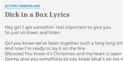 d in a box lyrics